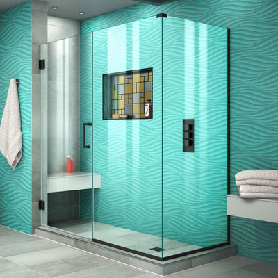 Unidoor Plus 60 1/2" W x 34 3/8" D x 72" H Hinged Shower Enclosure - image 1
