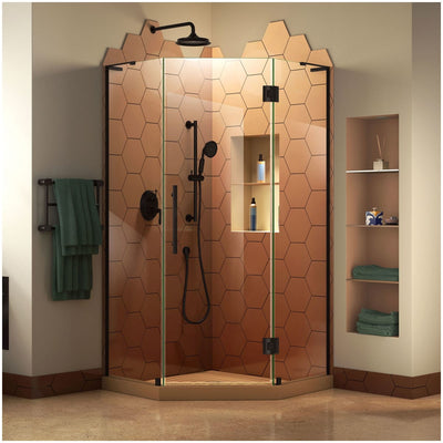 Prism Plus 36" x 36" x 72" Frameless Hinged Shower Enclosure - image 1
