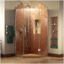 Prism Plus 72" High x 40" Wide x 40" Deep Hinged Frameless Shower Enclosure with Clear Glass - image 1