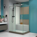 Enigma-X 32 1/2" D x 48 3/8" W x 76" H Fully Frameless Sliding Shower Enclosure - image 7