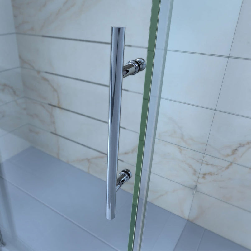 Enigma-X 32 1/2" D x 48 3/8" W x 76" H Fully Frameless Sliding Shower Enclosure - image 12