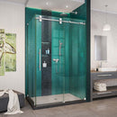 Enigma-XO 32 1/2" D x 44 3/8 - 48 3/8" W x 76" H Fully Frameless Sliding Shower Enclosure - image 5