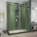 Enigma-XO 76" High x 54" Wide x 32-1/2" Deep Sliding Frameless Shower Enclosure with Clear Glass - image 1
