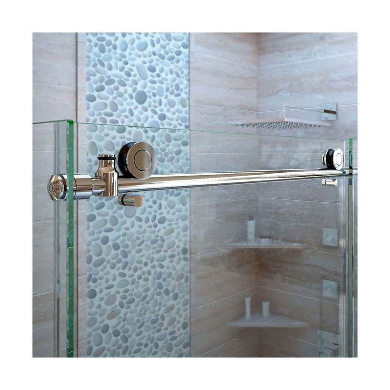 Enigma-X 32 1/2" D x 72 3/8" W x 76" H Fully Frameless Sliding Shower Enclosure - image 8