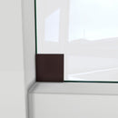 Enigma-XO 32 1/2" D x 68 3/8 - 72 3/8" W x 76" H Fully Frameless Sliding Shower Enclosure - image 6