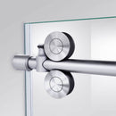 Enigma-XO 34 1/2" D x 44 3/8 - 48 3/8" W x 76" H Fully Frameless Sliding Shower Enclosure - image 8