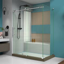 Enigma-X 76" High x 61" Wide x 34-1/2" Deep Sliding Frameless Shower Enclosure with Clear Glass - image 1