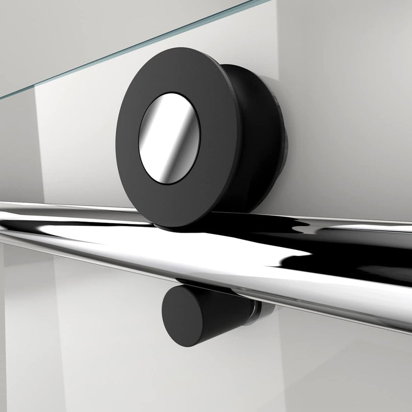 Enigma-X 76" High x 61" Wide x 34-1/2" Deep Sliding Frameless Shower Enclosure with Clear Glass - image 7