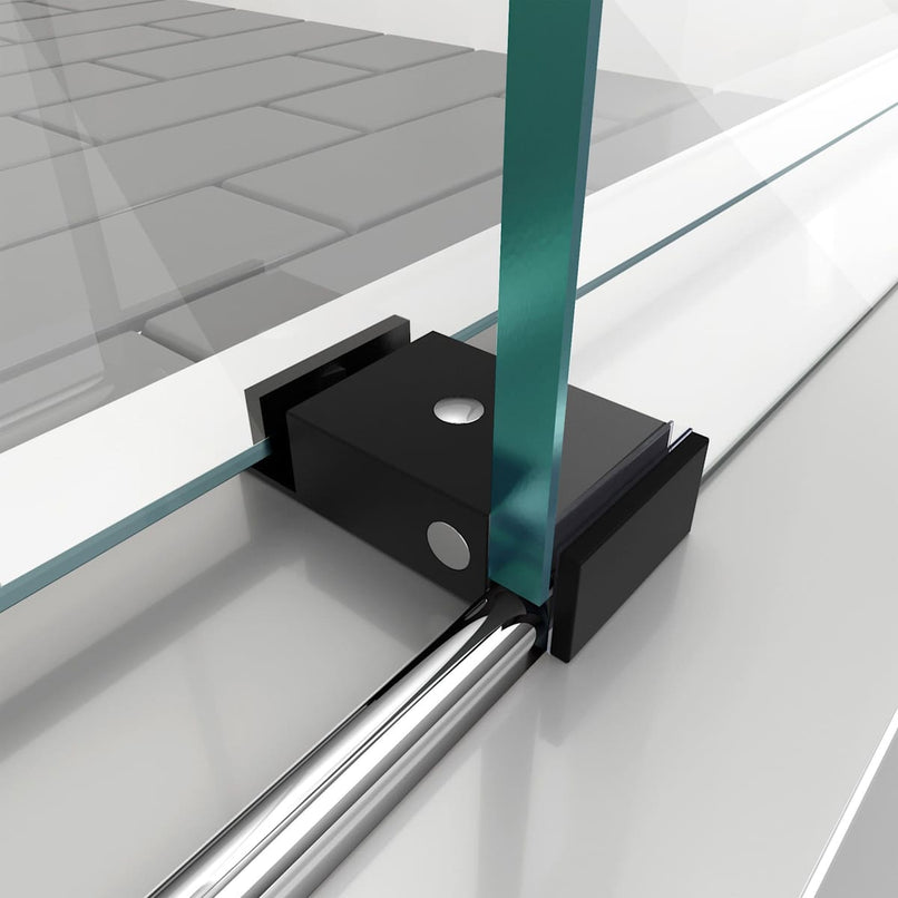 Enigma-X 76" High x 61" Wide x 34-1/2" Deep Sliding Frameless Shower Enclosure with Clear Glass - image 15