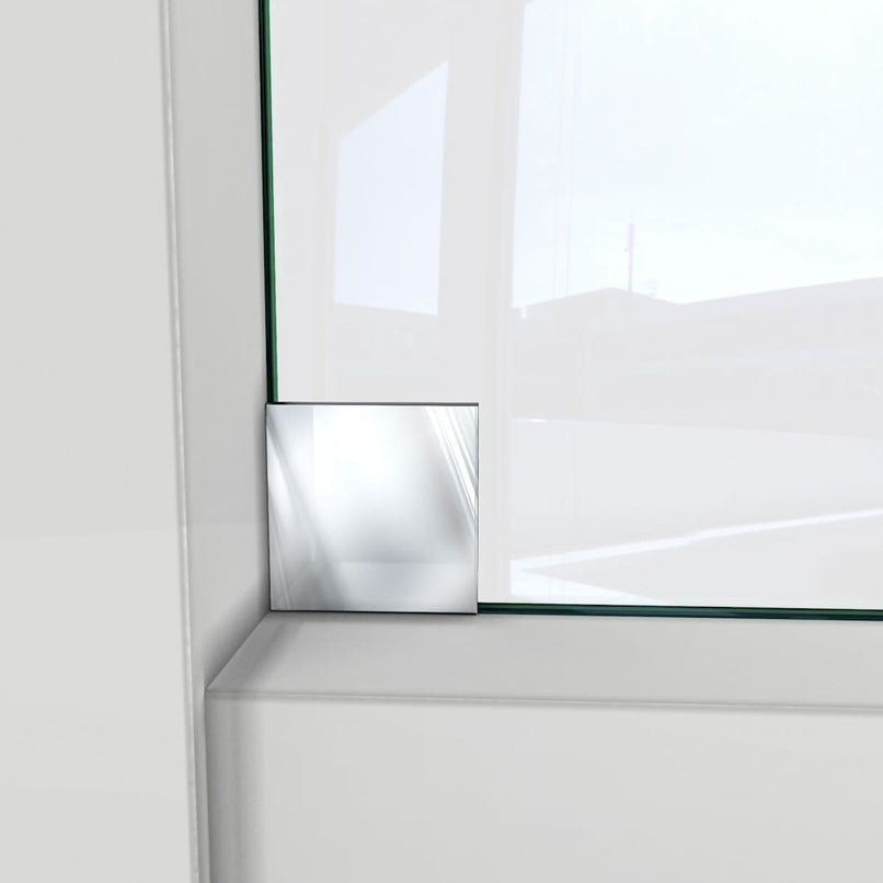 Enigma-XO 34 1/2" D x 56 3/8 - 60 3/8" W x 76" H Fully Frameless Sliding Shower Enclosure - image 18