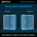 Enigma-X 76" H x 72-3/8" W x 34-1/2" D Sliding Frameless Shower Enclosure with Clear Glass - image 3