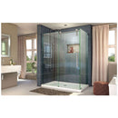 Enigma-Z 76" High x 61" Wide x 34-1/2" Deep Sliding Frameless Shower Enclosure with Clear Glass - image 2