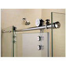 Enigma-Z 76" High x 61" Wide x 34-1/2" Deep Sliding Frameless Shower Enclosure with Clear Glass - image 3