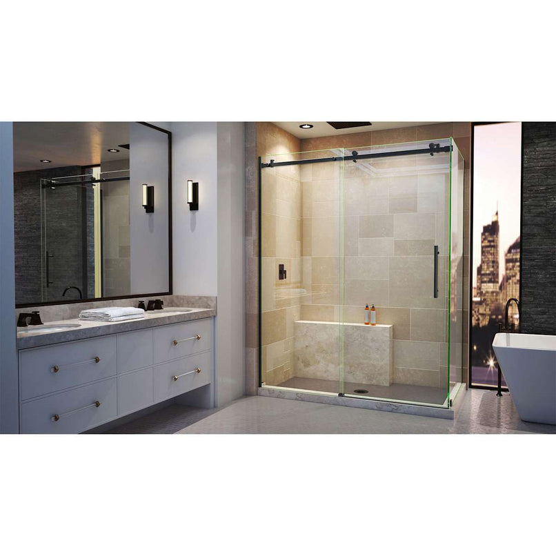 Enigma Air 34-3/4" D x 60-3/8" W x 76" H Frameless Sliding Shower Enclosure - image 15