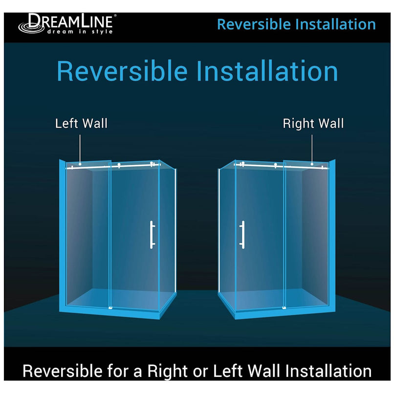 Enigma Air 34-3/4" D x 60-3/8" W x 76" H Frameless Sliding Shower Enclosure - image 3