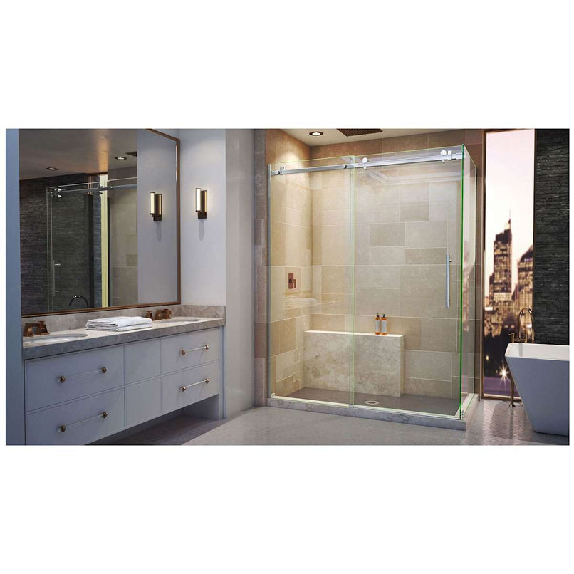 Enigma Air 34-3/4" D x 60-3/8" W x 76" H Frameless Sliding Shower Enclosure - image 9