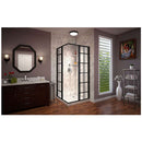 French Corner 72" High x 34-1/2" Wide x 34-1/2" Deep Sliding Framed Shower Enclosure with Clear Glass - image 11
