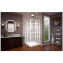 French Corner 72" High x 34-1/2" Wide x 34-1/2" Deep Sliding Framed Shower Enclosure with Clear Glass - image 15