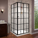 French Corner 72" High x 34-1/2" Wide x 34-1/2" Deep Sliding Framed Shower Enclosure with Clear Glass - image 4