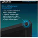 French Corner 72" High x 34-1/2" Wide x 34-1/2" Deep Sliding Framed Shower Enclosure with Clear Glass - image 5