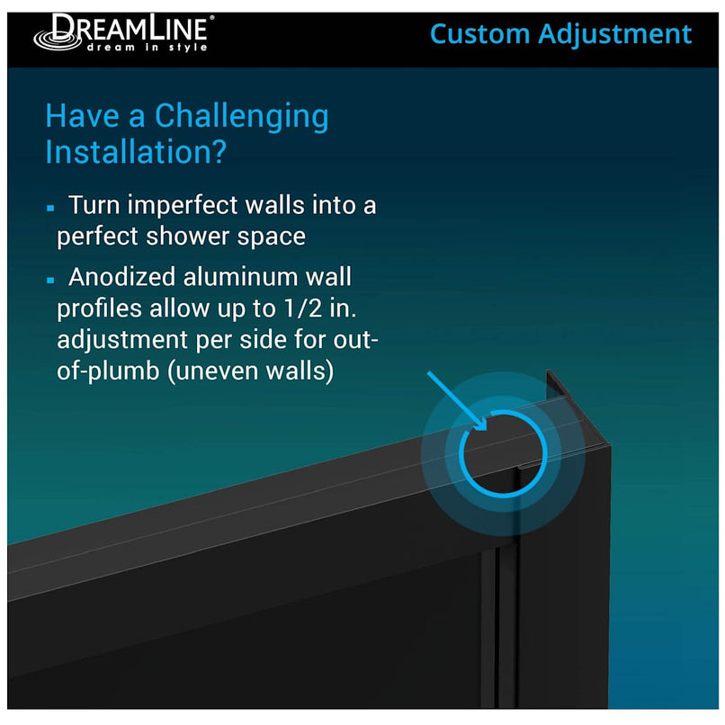French Corner 72" High x 34-1/2" Wide x 34-1/2" Deep Sliding Framed Shower Enclosure with Clear Glass - image 5