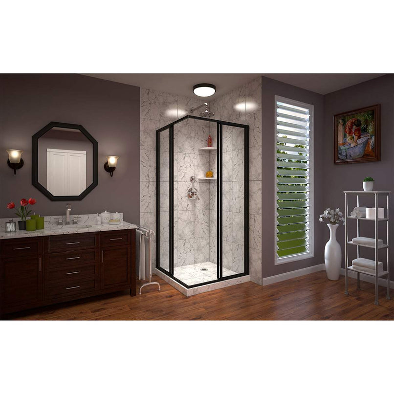 Cornerview 72" High x 34-1/2" Wide x 34-1/2" Deep Sliding Framed Shower Enclosure with Clear Glass - image 8