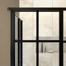 French Corner 72" High x 40-7/16" Wide x 40-7/16" Deep Sliding Framed Shower Enclosure with Patterned Glass - image 5