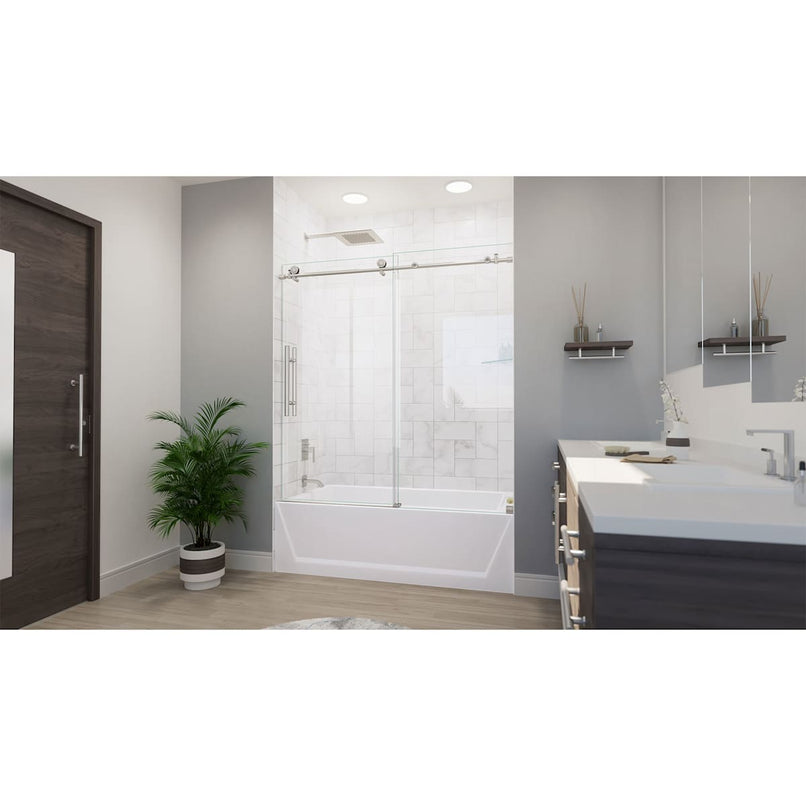 Enigma-X 62" High x 55" Wide Sliding Frameless Tub Door - image 9