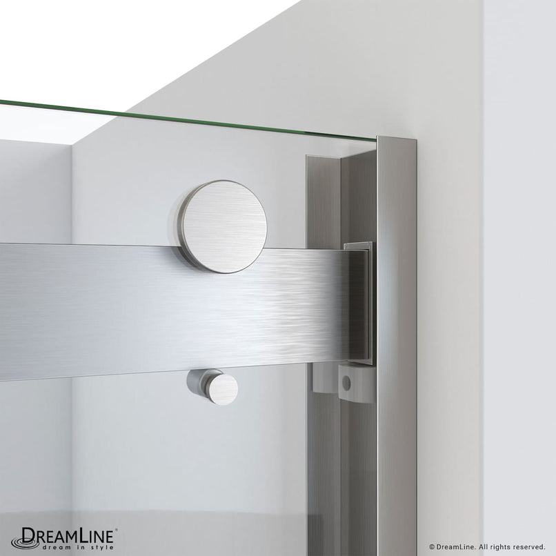 Essence-H 60" High x 56, 57, 58, 59, 60" Wide Bypass Semi Frameless Tub Door - image 3