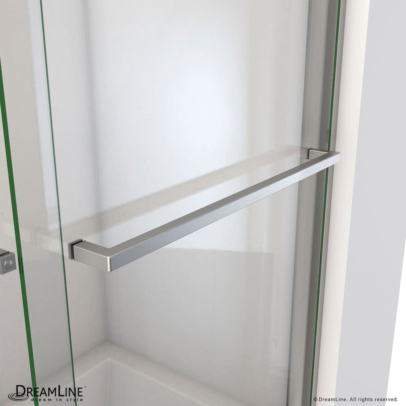 Essence-H 60" High x 56, 57, 58, 59, 60" Wide Bypass Semi Frameless Tub Door - image 4