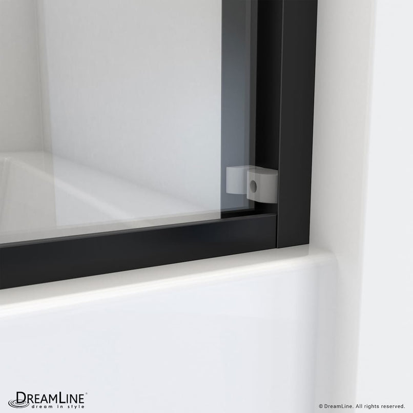 Essence-H 60" High x 56, 57, 58, 59, 60" Wide Bypass Semi Frameless Tub Door - image 13