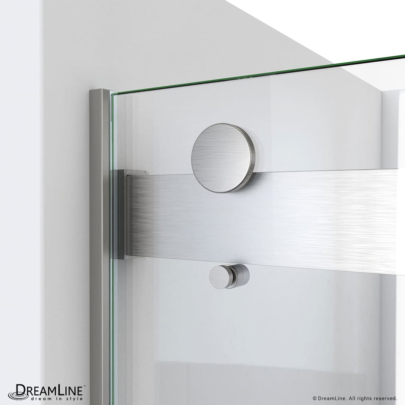 Essence 60" High x 56, 57, 58, 59, 60" Wide Bypass Frameless Tub Door - image 3