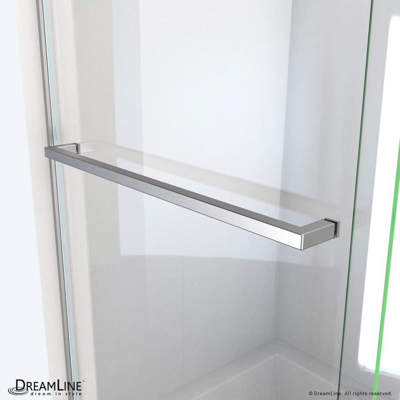 Essence 60" High x 56, 57, 58, 59, 60" Wide Bypass Frameless Tub Door - image 4