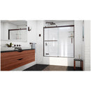 Sapphire-V 62" High x 60" Wide Bypass Semi Frameless Tub Door with Clear Glass - image 9