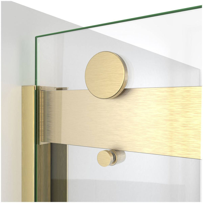 Sapphire-V 62" High x 60" Wide Bypass Semi Frameless Tub Door with Clear Glass - image 12