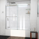 Sapphire-V 62" High x 60" Wide Bypass Semi Frameless Tub Door with Clear Glass - image 1