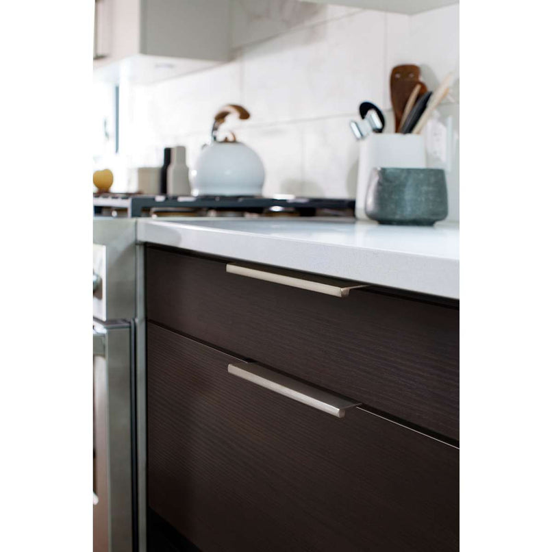 Modern Edge 3 Inch Center to Center Finger Cabinet Pull from the Contemporary Collection - image 2