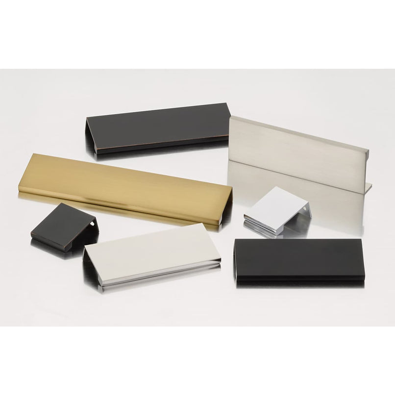 Modern Edge 3 Inch Center to Center Finger Cabinet Pull from the Contemporary Collection - image 3