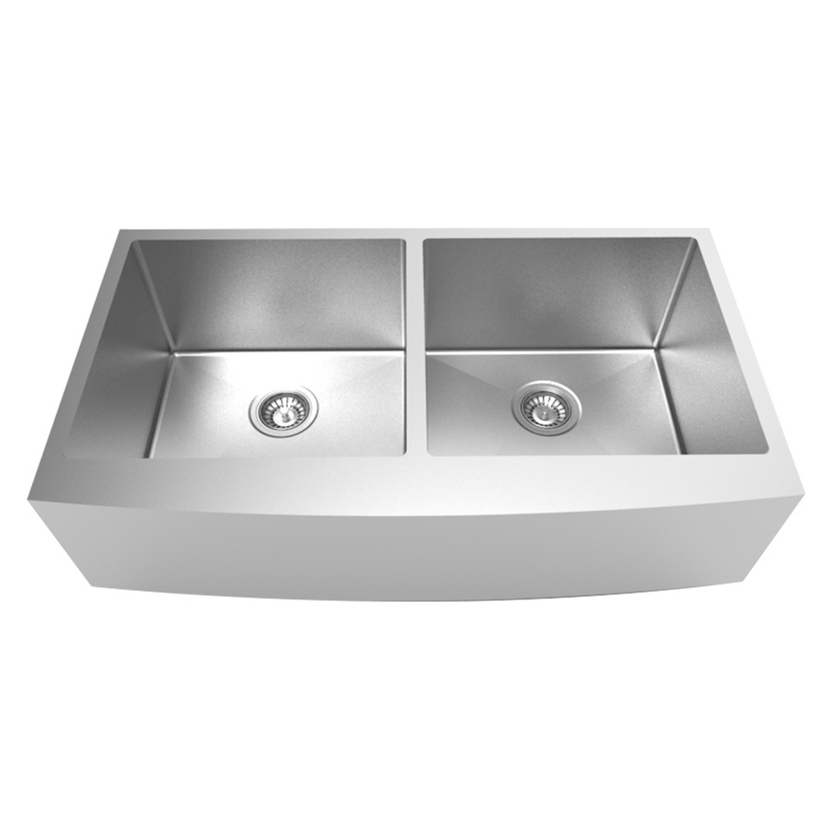 35 in. Farmhouse Double Bowl Stainless Steel Kitchen Sink AP3522D