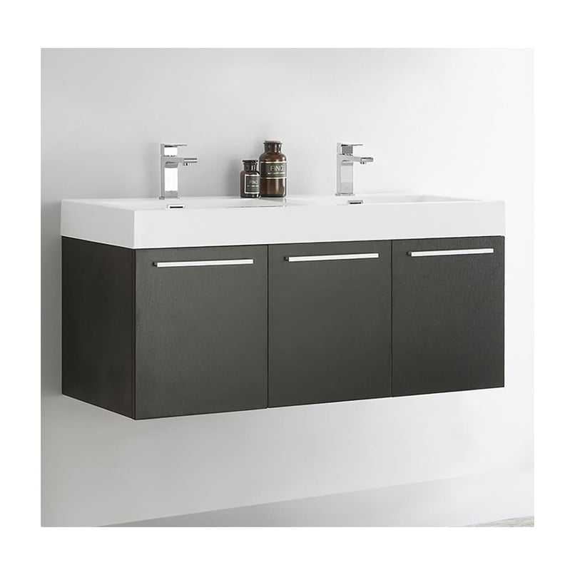 Vista 47" Single Wall Mounted Wood Vanity Cabinet Only - Less Vanity Top - image 6