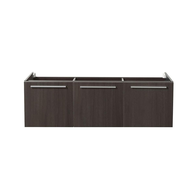 Vista 59" Double Wall Mounted Wood Vanity Cabinet Only - Less Vanity Top - image 3