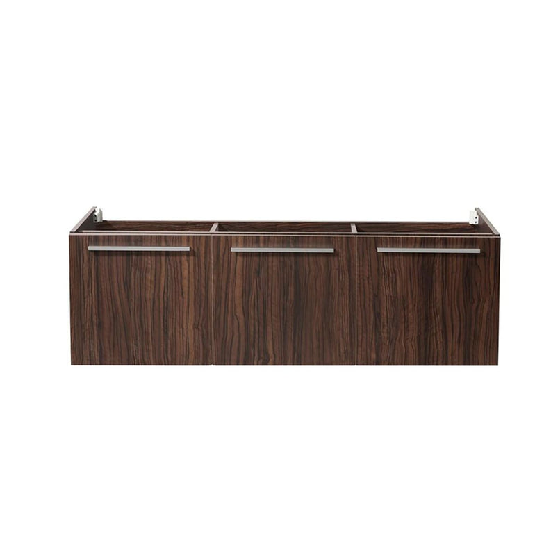 Vista 59" Double Wall Mounted Wood Vanity Cabinet Only - Less Vanity Top - image 5