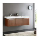 Vista 59" Double Wall Mounted Wood Vanity Cabinet Only - Less Vanity Top - image 9