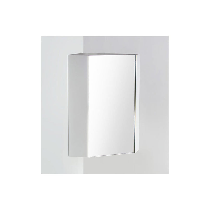 Coda 17-3/4" x 23-1/2" Single Door Framed Corner Medicine Cabinet with Two Shelves - image 1