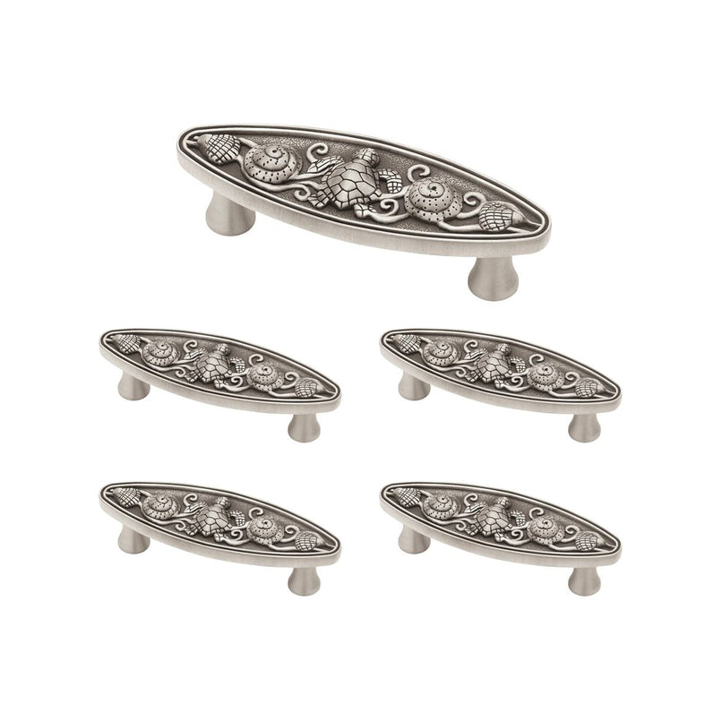 Seaside Oval 3 Inch Center to Center Bar Cabinet Pull - 5 Pack - image 2