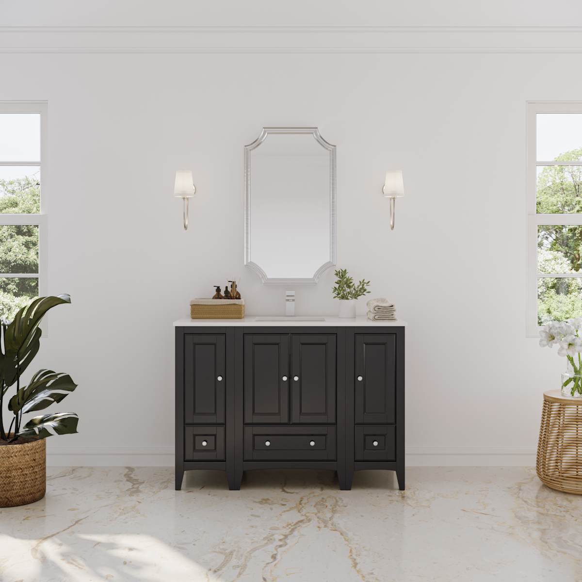Oxford 48" Single Free Standing Vanity Cabinet - Less Vanity Top - image 15
