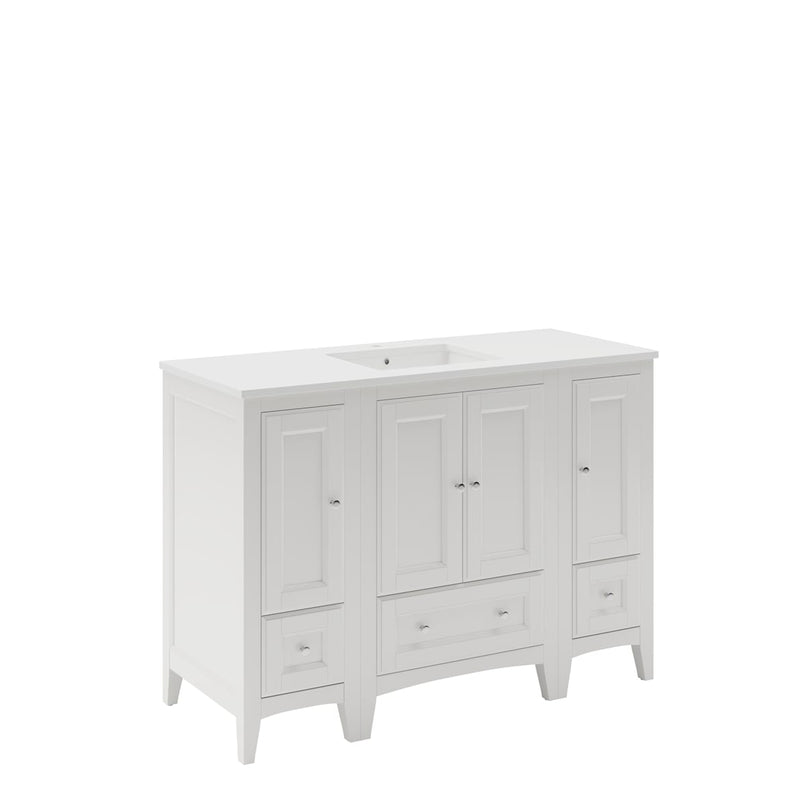 Oxford 48" Free Standing Single Basin Vanity Set with Cabinet and Quartz Vanity Top - image 2