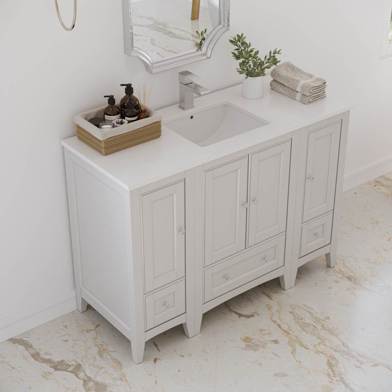 Oxford 48" Free Standing Single Basin Vanity Set with Cabinet and Quartz Vanity Top - image 4