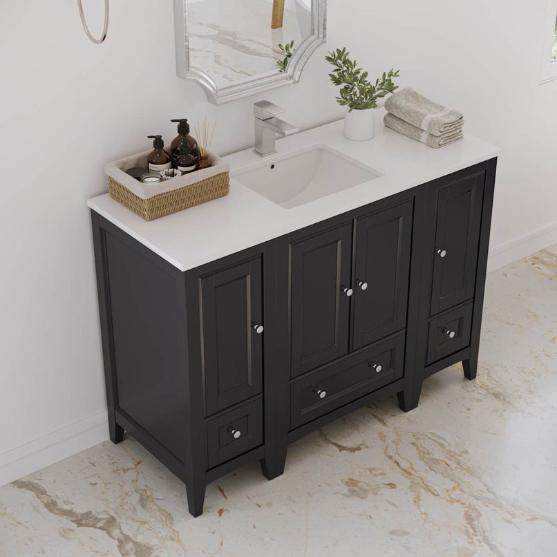 Oxford 48" Free Standing Single Basin Vanity Set with Cabinet and Quartz Vanity Top - image 12