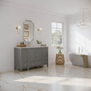 Oxford 54" Free Standing Single Basin Vanity Set with Cabinet and Quartz Vanity Top - image 17